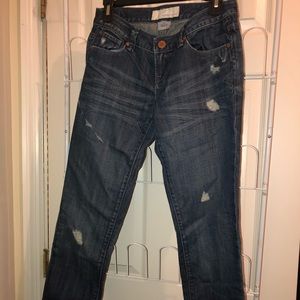 Maurices Straight Distressed Jeans.